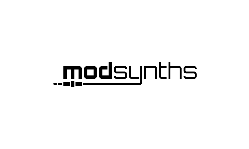 Mod Synths Logo - Black on White